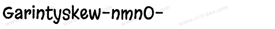 Garintyskew-nmnO字体转换