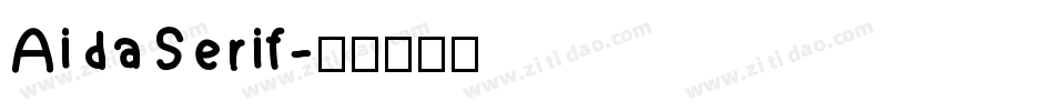 AidaSerif字体转换