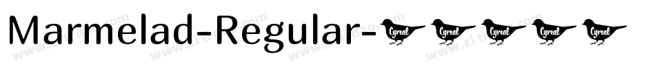 Marmelad-Regular字体转换