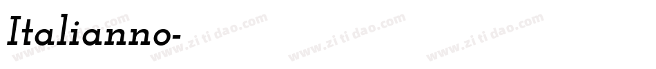 Italianno字体转换