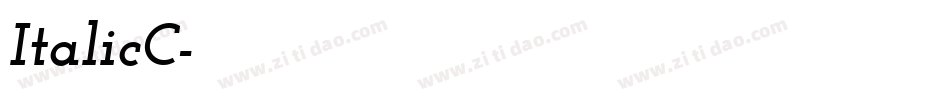 ItalicC字体转换