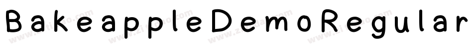 BakeappleDemoRegular-qE16字体转换