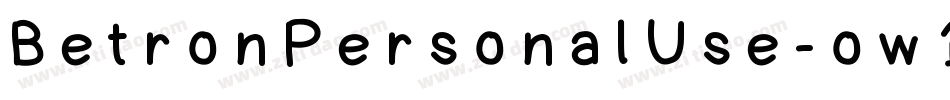 BetronPersonalUse-ow16x字体转换