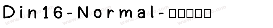 Din16-Normal字体转换