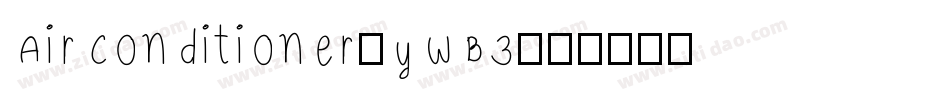AirConditioner-ywB3字体转换