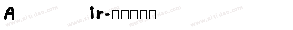 Air字体转换