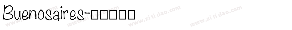 Buenosaires字体转换