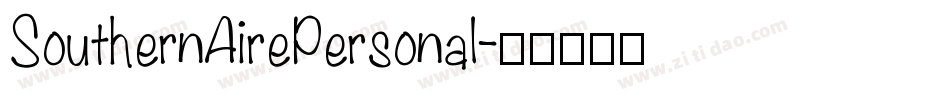 SouthernAirePersonal字体转换