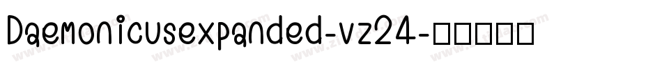 Daemonicusexpanded-vz24字体转换