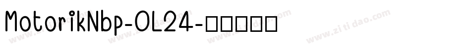 MotorikNbp-0L24字体转换