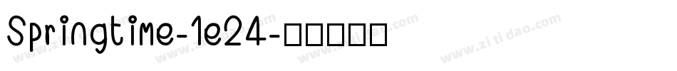 Springtime-1e24字体转换