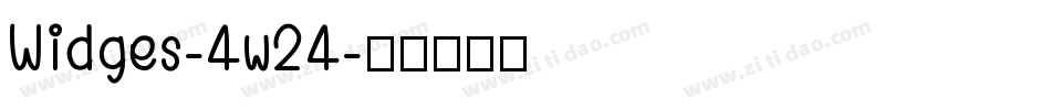 Widges-4w24字体转换