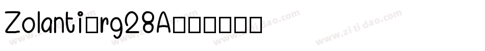 Zolanti-rg28A字体转换