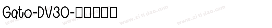 Gato-DV30字体转换