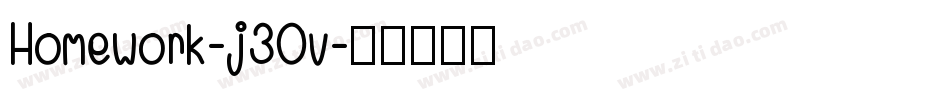 Homework-j30v字体转换