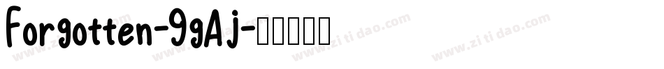 Forgotten-9gAj字体转换