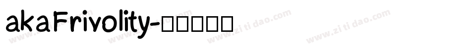akaFrivolity字体转换