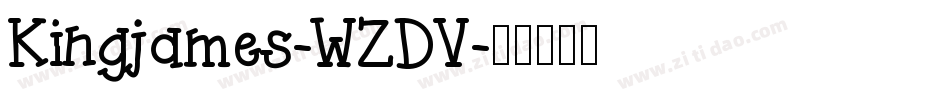 Kingjames-WZDV字体转换