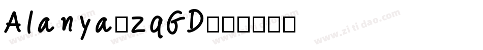 Alanya-zqGD字体转换