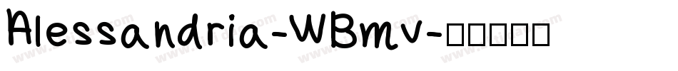 Alessandria-WBmv字体转换