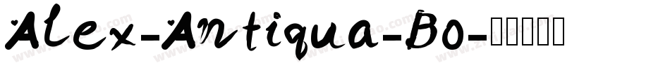Alex-Antiqua-Bo字体转换