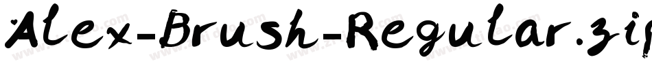 Alex-Brush-Regular.zip字体转换