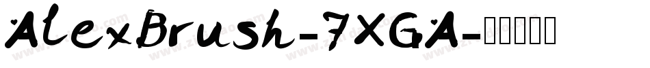 AlexBrush-7XGA字体转换