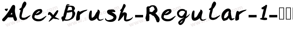AlexBrush-Regular-1字体转换