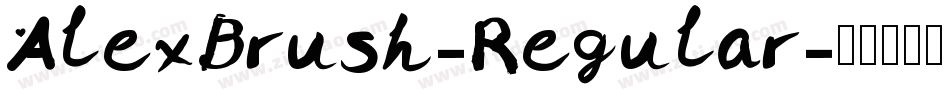 AlexBrush-Regular字体转换