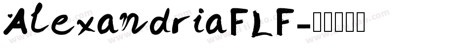 AlexandriaFLF字体转换