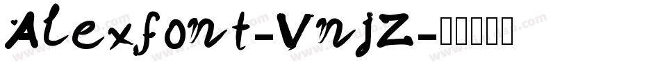 Alexfont-VnjZ字体转换