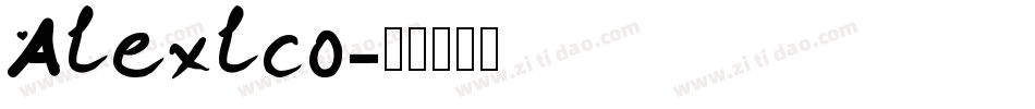 Alexlco字体转换