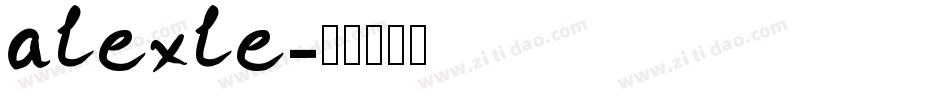 alexle字体转换