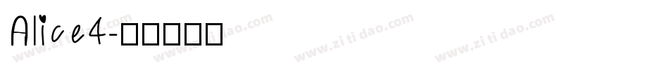 Alice4字体转换
