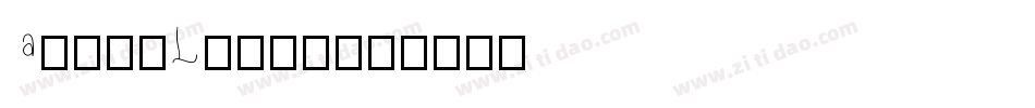 AliceLight字体转换
