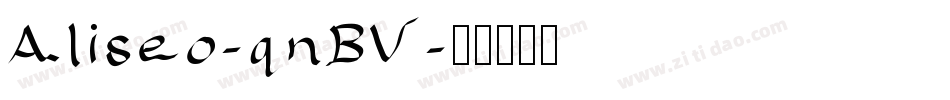 Aliseo-qnBV字体转换