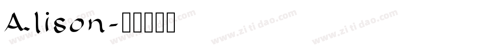 Alison字体转换