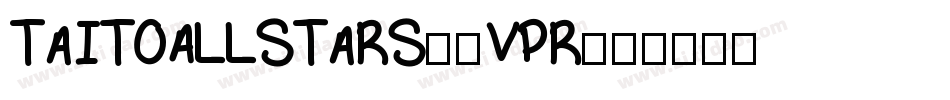 TaitoAllStars-0vpr字体转换