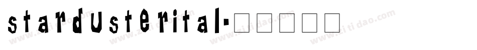 stardusterital字体转换