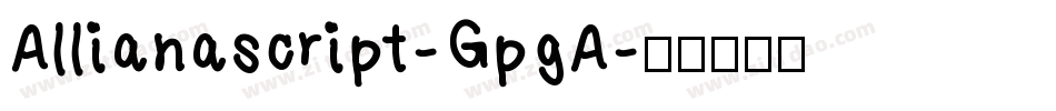 Allianascript-GpgA字体转换