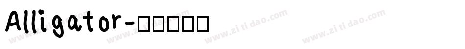Alligator字体转换