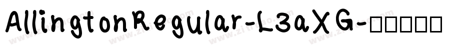 AllingtonRegular-L3aXG字体转换