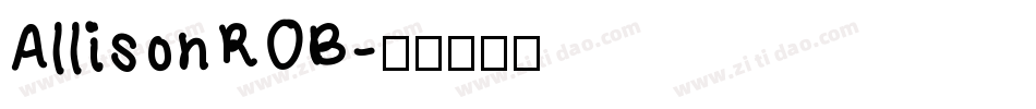 AllisonROB字体转换
