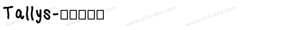 Tallys字体转换
