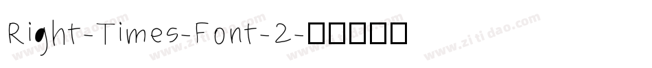 Right-Times-Font-2字体转换