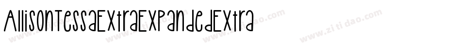 AllisonTessaExtraExpandedExtrablack-R6WM-2字体转换