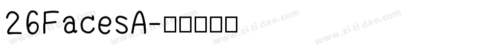 26FacesA字体转换