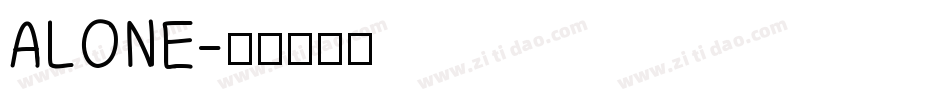 ALONE字体转换