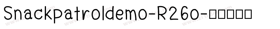 Snackpatroldemo-R26o字体转换