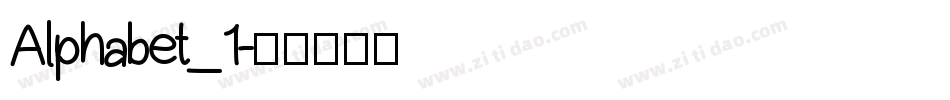Alphabet_1字体转换